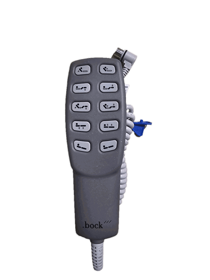 Bock Bed Handset - Limoss 10 Function 9 Pin